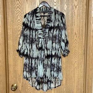 [papillon] Sheer Tie Dye Tunic